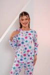 Baby-Doll Infantil Inverno Longo Floral Colorido - comprar online