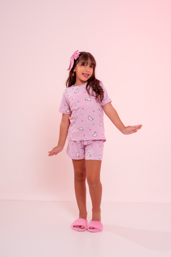 Baby-Doll Infantil Feminino Unicornio Rosa na internet