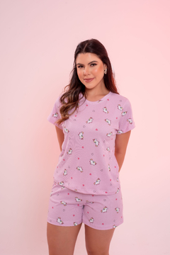 Baby-Doll Manguinha Unicornio Rosa - comprar online