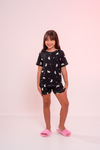 Baby-Doll Infantil Feminino Unicornio Preto - comprar online