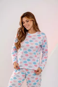 Baby-Doll de Inverno Longo Nuvenzinhas Coloridas - comprar online