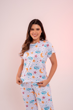 Baby-Doll de Calça Lua e Nuvem Azul - comprar online