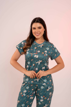 Baby-Doll de Calça Pequeno Príncipe Verde - comprar online
