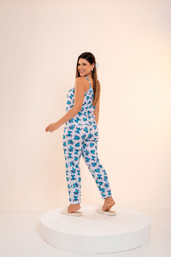 Baby-Doll Alcinha de Calça Stitch Branco - Amme Brand | Loja de Atacado