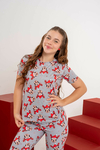 Baby-Doll Infantil Inverno Unissex Mickey Cinza Natal