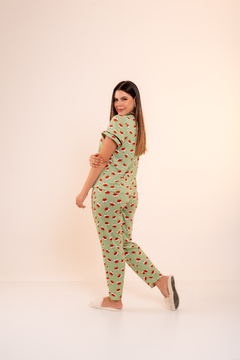 Baby-Doll Americano Longo Raposinha Verde - Amme Brand | Loja de Atacado