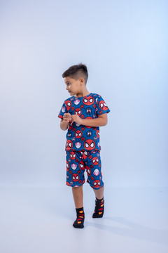 Baby-Doll Infantil Masculino Homem-Aranha Aranhaverso - comprar online