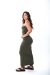 Vestido Basic Long - Verde Militar