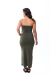 Vestido Basic Long - Verde Militar - comprar online