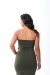 Vestido Basic Long - Verde Militar