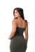 Vestido Basic Long - Verde Militar - loja online