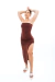 Vestido Midi Basic - Marrom na internet