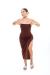 Vestido Midi Basic - Marrom - comprar online