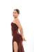 Imagem do Vestido Midi Basic - Marrom