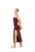 Vestido Midi Basic - Marrom