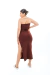 Vestido Midi Basic - Marrom - loja online