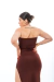 Imagem do Vestido Midi Basic - Marrom