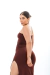 Vestido Midi Basic - Marrom