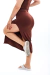 Vestido Midi Basic - Marrom - Olivier Brand 