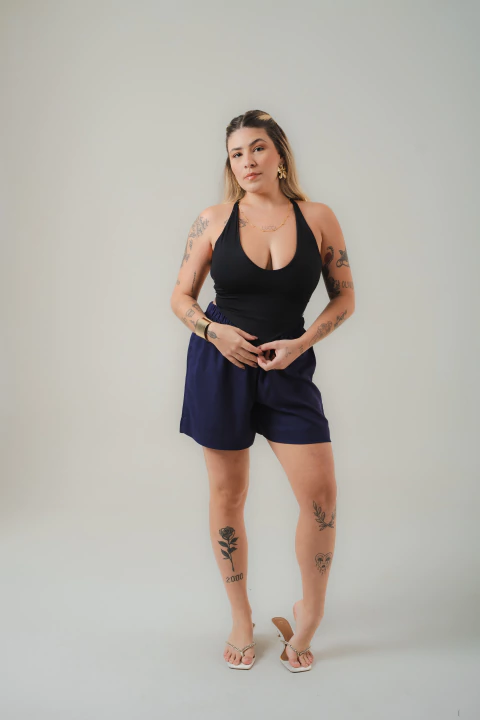 Cropped Norah - Preto