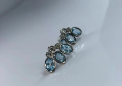 Brincos Topázios e Diamantes na internet