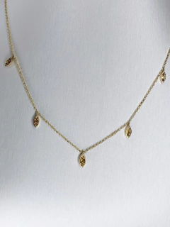 Colar Sunflower - Ouro Amarelo - sob encomenda