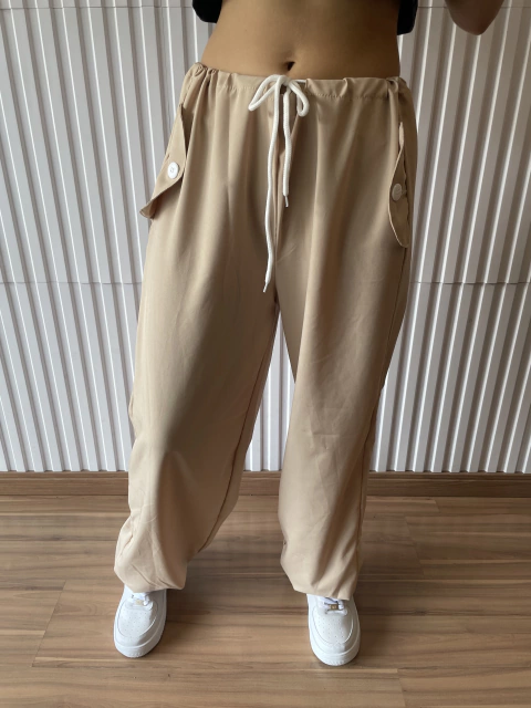 Calça Parachute Pants (bege)