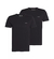 CALVIN KLEIN PACK DE 2 REMERAS CON LOGO ESTAMPADO SLIM FIT NEGRO - tienda online