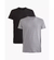 CALVIN KLEIN PACK DE 2 REMERAS CON LOGO ESTAMPADO SLIM FIT GRIS/NEGRO - tienda online