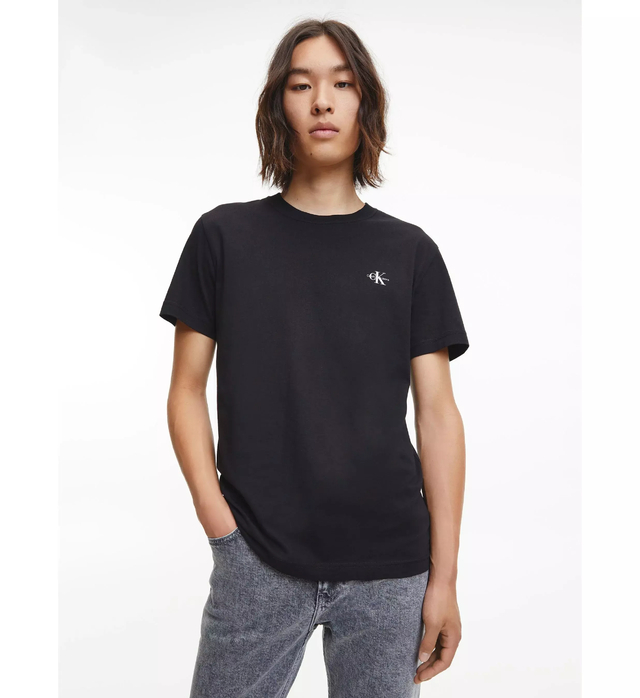 Calvin Klein Pack De 2 Remeras Con Logo Estampado Regular Fit Negro/Blanco thumbnail 2