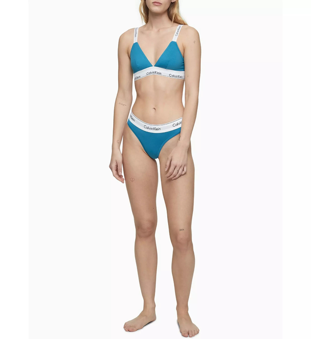 Calvin Klein Corpiño Triángulo Deportivo De Algodón Y Modal thumbnail 2