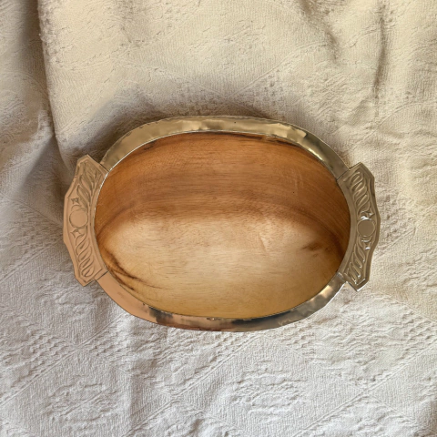 Batea de pacará con alpaca 35 cm - comprar online