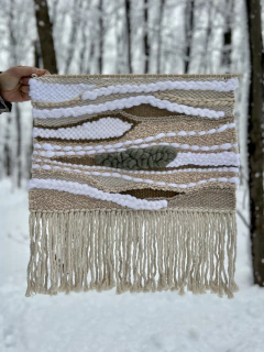 Tapiz Pared Decorativo Grande Hecho A Mano Telareco Tierra - comprar online