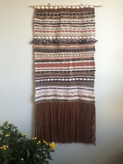 Tapiz grande terracota y marrón. PRODUCTO YA VENDIDO. CONSULTAR POR SIMILAR