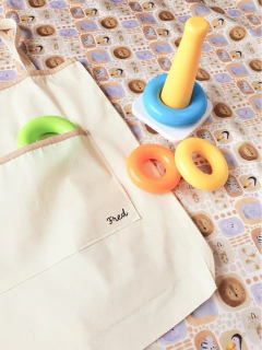 Tapete de atividades infantil com ecobag - savana aquarela - comprar online