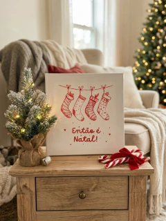 Tela/quadro Então é Natal - decoração de natal na internet