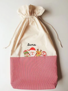Imagem do Saco papai noel para presente personalizado com nome