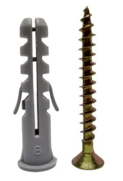 Tornillo con tarugo 8x1 3/4 (4.5x45) x Uni
