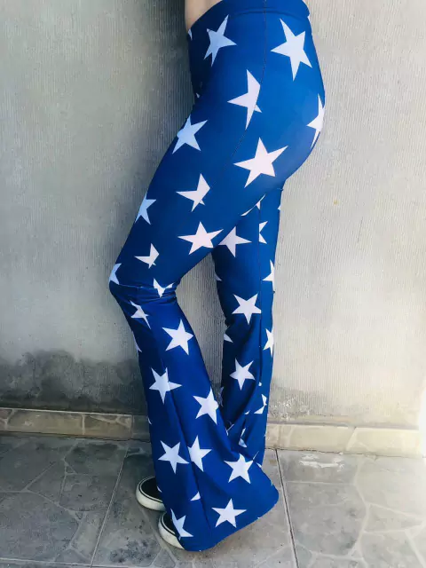 Oxford Lycra STARS BLUE