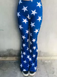 Oxford Lycra STARS BLUE - comprar online