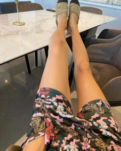 Short Algodón Estampa Fendi