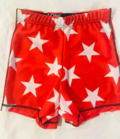 Short 100% Lycra RED STARS