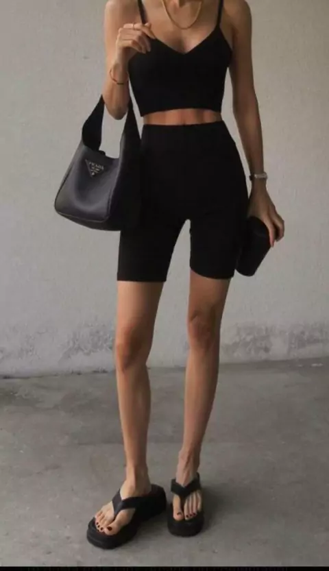 Biker 100% Lycra CINTURA ANCHA