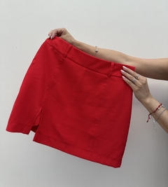 Shorts Saia Lisa Vermelho - Gloss