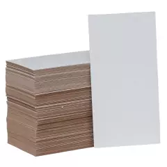 Cartela de Papeleta Branca (14x7cm) - 25 ou 100 unidades