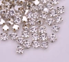 Aplique Strass de Costura Prata - 50 unidades