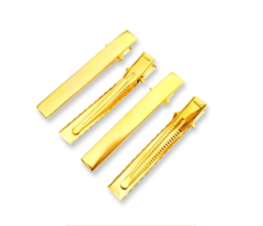 Bico de Pato Dentinho Reto Dourado (5,5 - 6,5 7,5 cm) - Pacote com 25 unidades