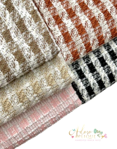 Tecido de Tweed Pied de Poule - (38x100cm) - comprar online