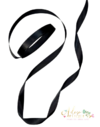 Fita Importada de Cetim Ribbon Preta (10 mm) - 5 metros