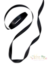Fita Importada de Cetim Ribbon Preta (10 mm) - 5 metros